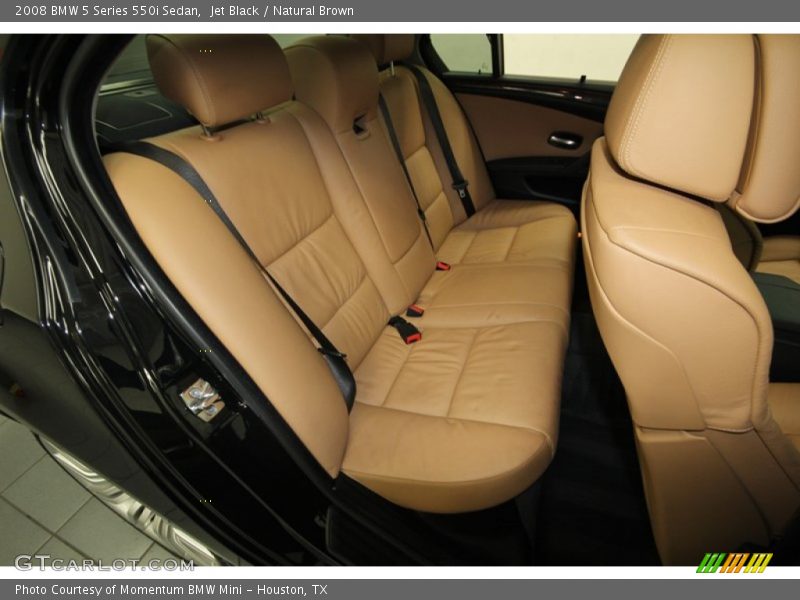 Jet Black / Natural Brown 2008 BMW 5 Series 550i Sedan
