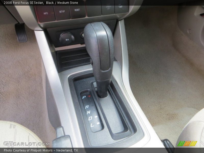 Black / Medium Stone 2008 Ford Focus SE Sedan