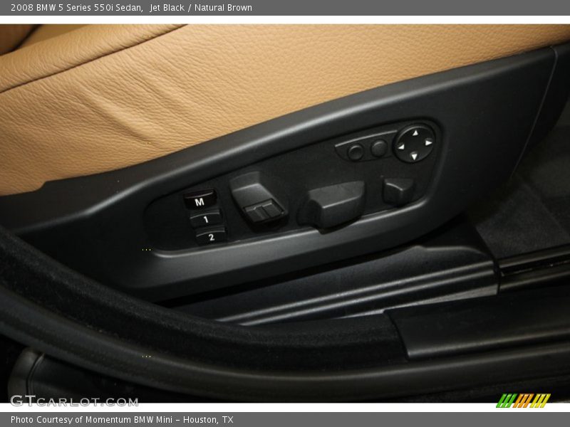 Jet Black / Natural Brown 2008 BMW 5 Series 550i Sedan