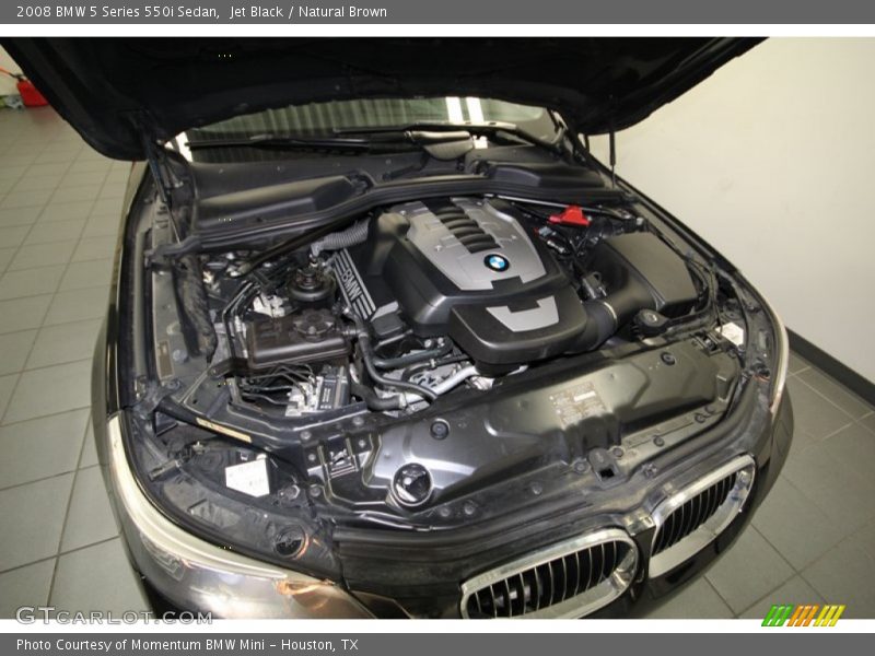 Jet Black / Natural Brown 2008 BMW 5 Series 550i Sedan