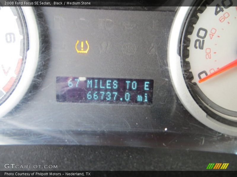 Black / Medium Stone 2008 Ford Focus SE Sedan