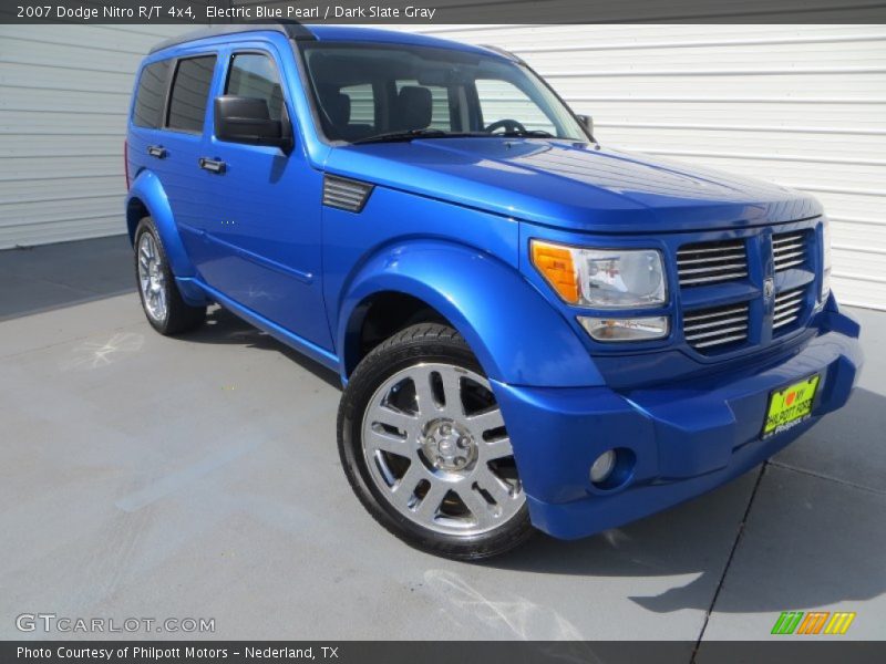 Electric Blue Pearl / Dark Slate Gray 2007 Dodge Nitro R/T 4x4