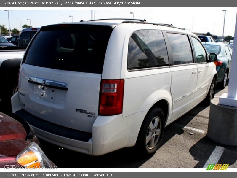 Stone White / Medium Slate Gray/Light Shale 2009 Dodge Grand Caravan SXT