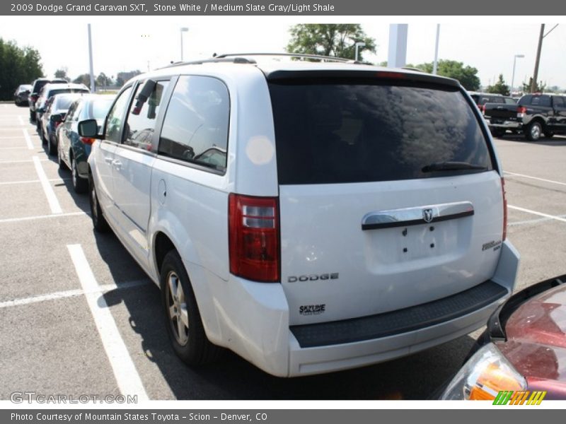 Stone White / Medium Slate Gray/Light Shale 2009 Dodge Grand Caravan SXT