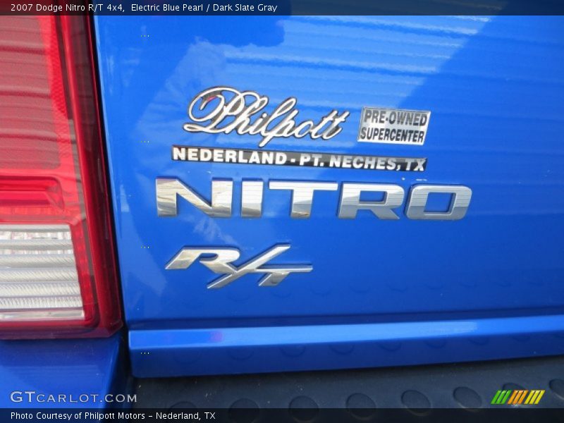 Electric Blue Pearl / Dark Slate Gray 2007 Dodge Nitro R/T 4x4