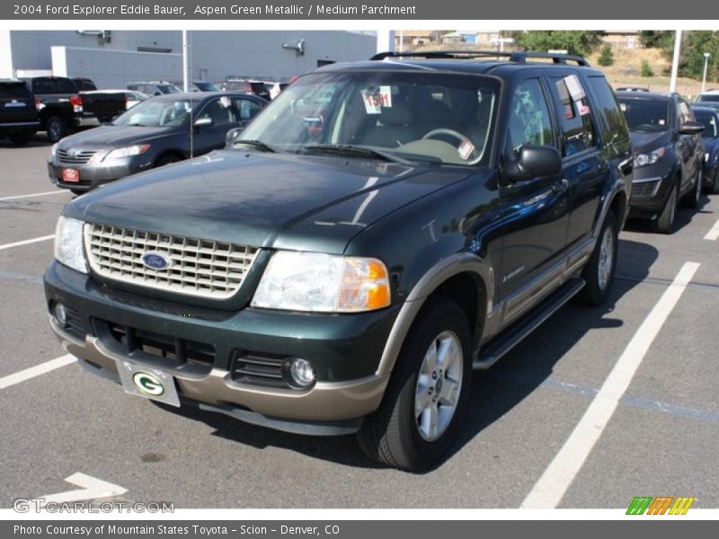 Aspen Green Metallic / Medium Parchment 2004 Ford Explorer Eddie Bauer