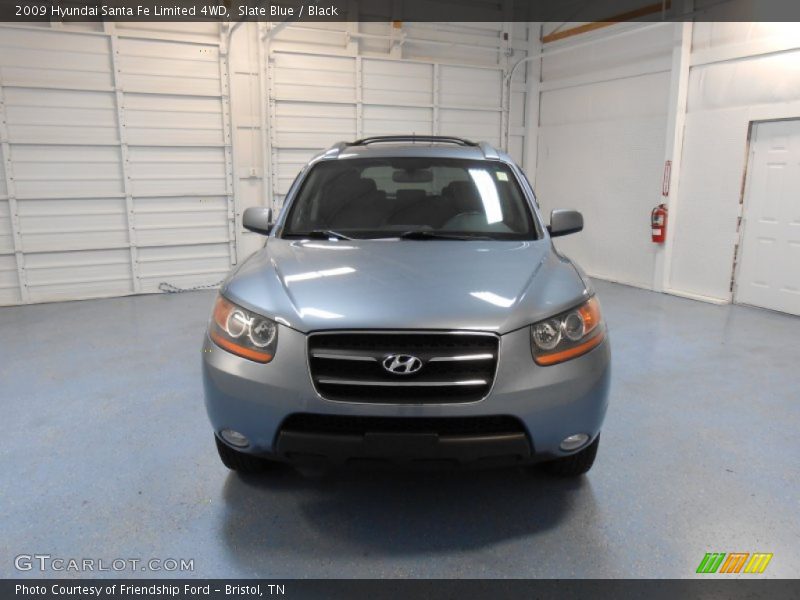Slate Blue / Black 2009 Hyundai Santa Fe Limited 4WD
