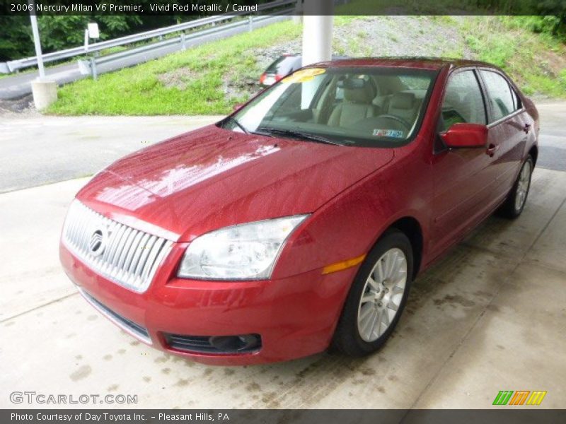 Vivid Red Metallic / Camel 2006 Mercury Milan V6 Premier