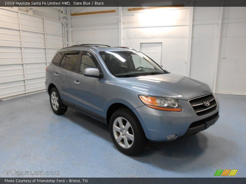 Slate Blue / Black 2009 Hyundai Santa Fe Limited 4WD