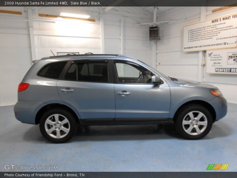 Slate Blue / Black 2009 Hyundai Santa Fe Limited 4WD