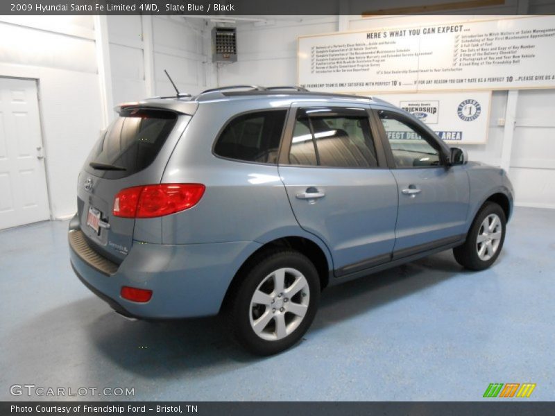 Slate Blue / Black 2009 Hyundai Santa Fe Limited 4WD