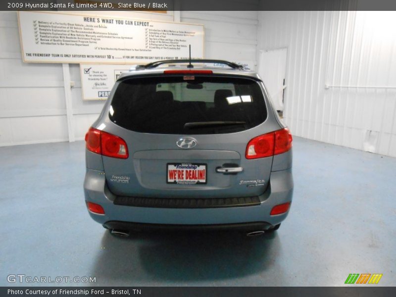 Slate Blue / Black 2009 Hyundai Santa Fe Limited 4WD