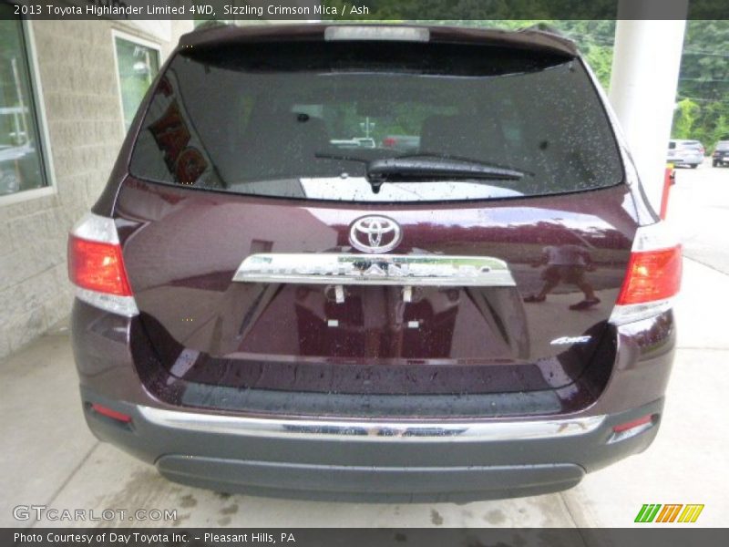 Sizzling Crimson Mica / Ash 2013 Toyota Highlander Limited 4WD