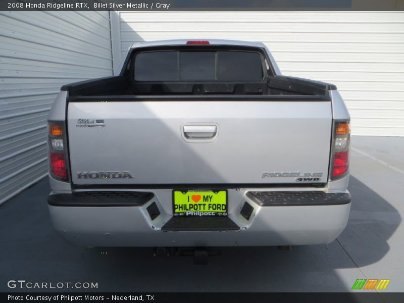 Billet Silver Metallic / Gray 2008 Honda Ridgeline RTX