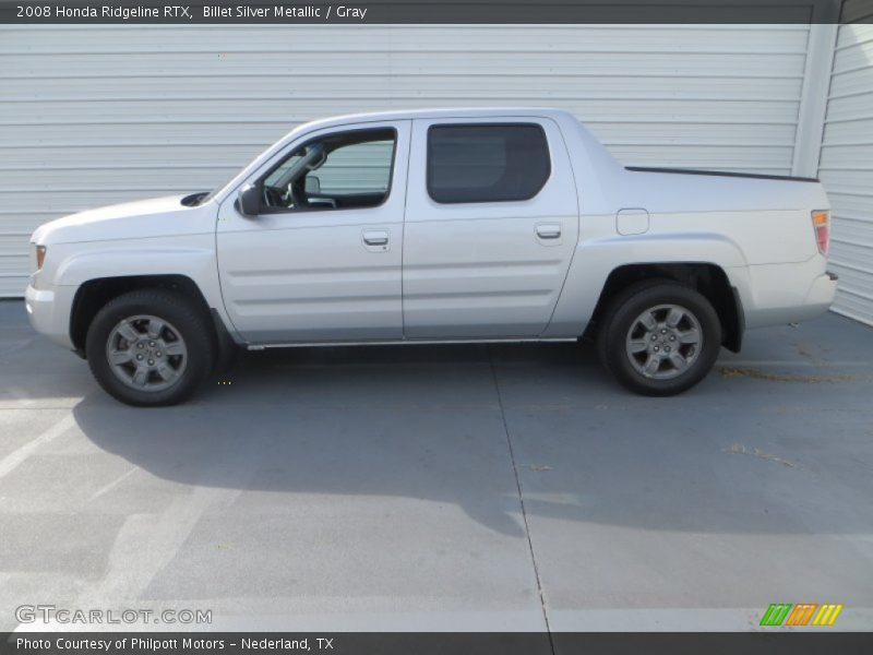 Billet Silver Metallic / Gray 2008 Honda Ridgeline RTX
