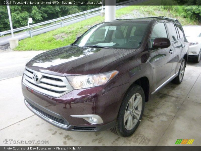 Sizzling Crimson Mica / Ash 2013 Toyota Highlander Limited 4WD