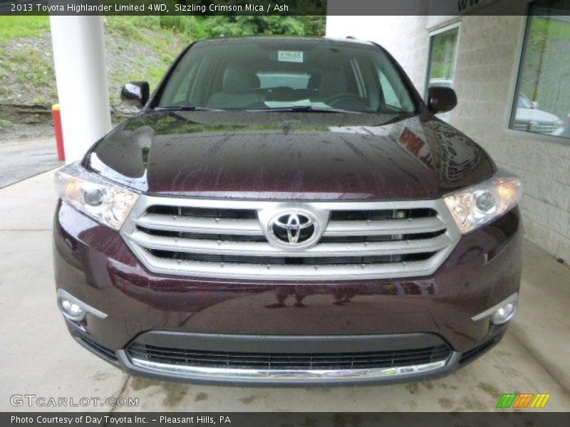 Sizzling Crimson Mica / Ash 2013 Toyota Highlander Limited 4WD