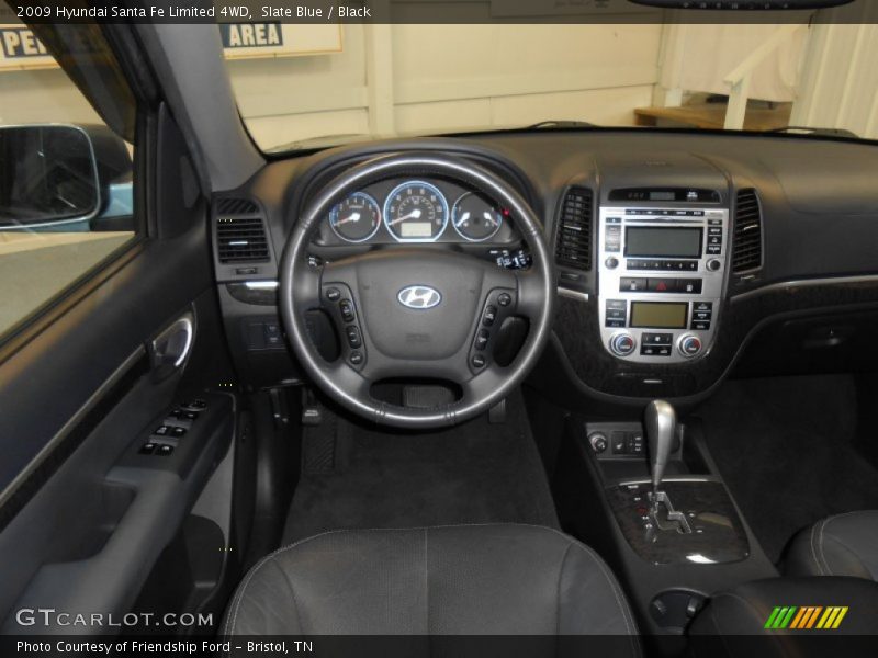 Slate Blue / Black 2009 Hyundai Santa Fe Limited 4WD