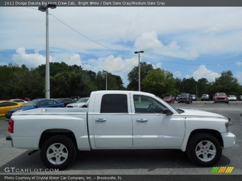 Bright White / Dark Slate Gray/Medium Slate Gray 2011 Dodge Dakota Big Horn Crew Cab
