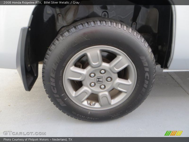 Billet Silver Metallic / Gray 2008 Honda Ridgeline RTX