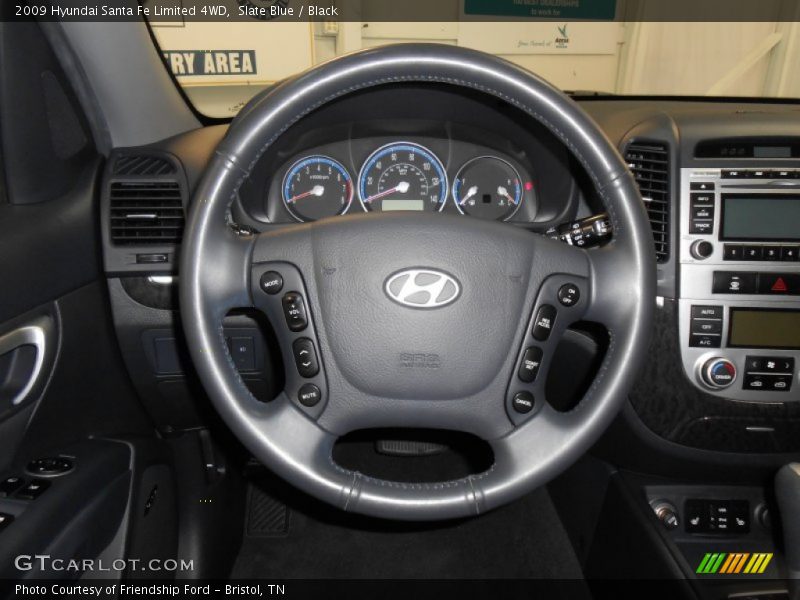 Slate Blue / Black 2009 Hyundai Santa Fe Limited 4WD