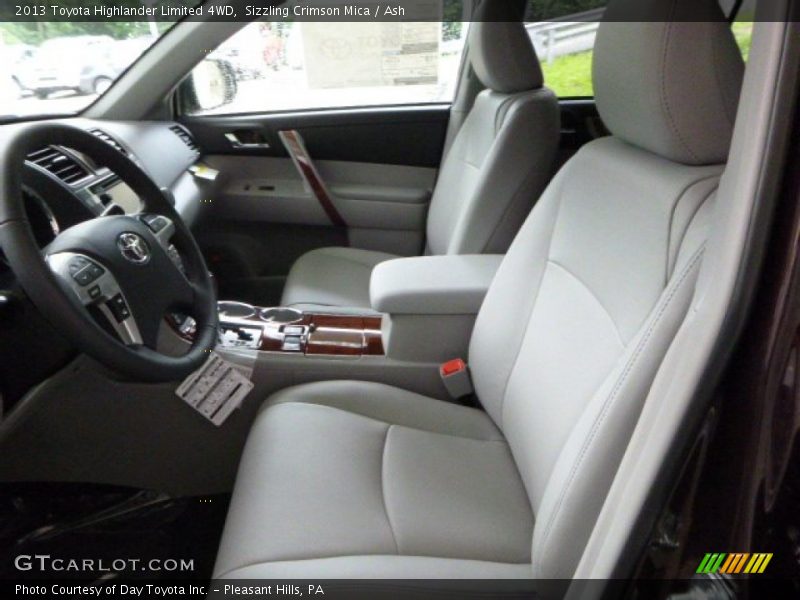 Sizzling Crimson Mica / Ash 2013 Toyota Highlander Limited 4WD