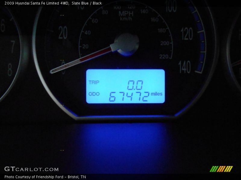 Slate Blue / Black 2009 Hyundai Santa Fe Limited 4WD