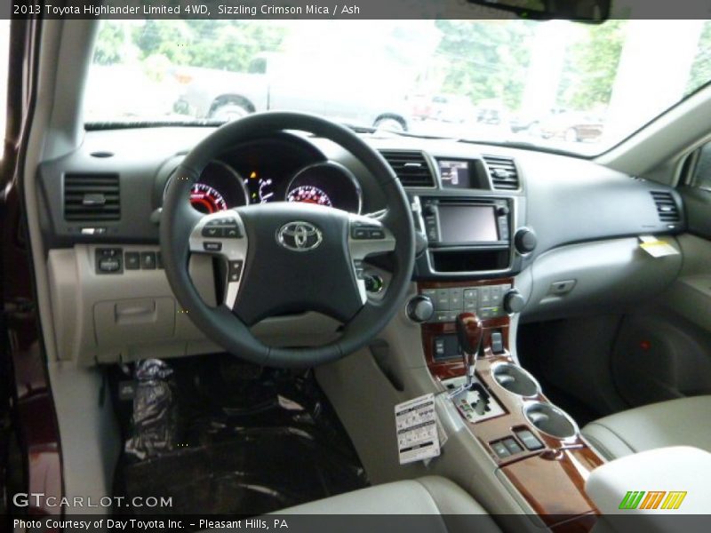 Sizzling Crimson Mica / Ash 2013 Toyota Highlander Limited 4WD