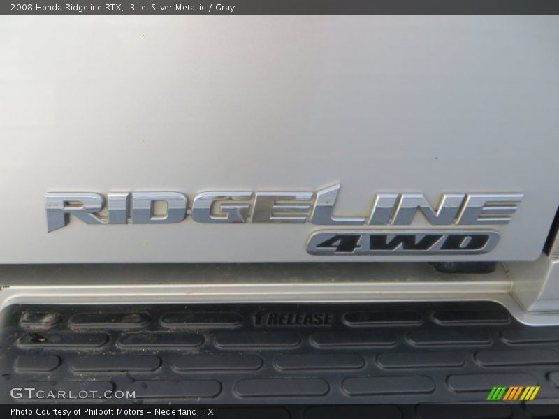 Billet Silver Metallic / Gray 2008 Honda Ridgeline RTX