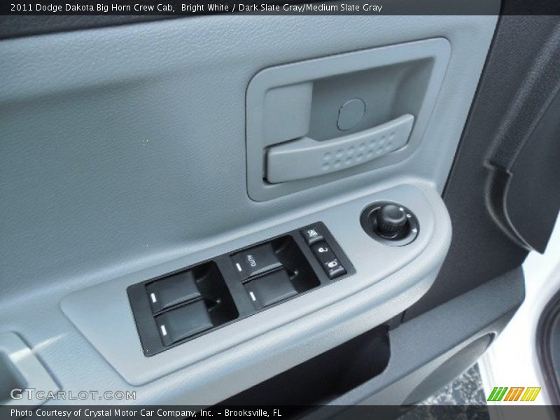 Bright White / Dark Slate Gray/Medium Slate Gray 2011 Dodge Dakota Big Horn Crew Cab