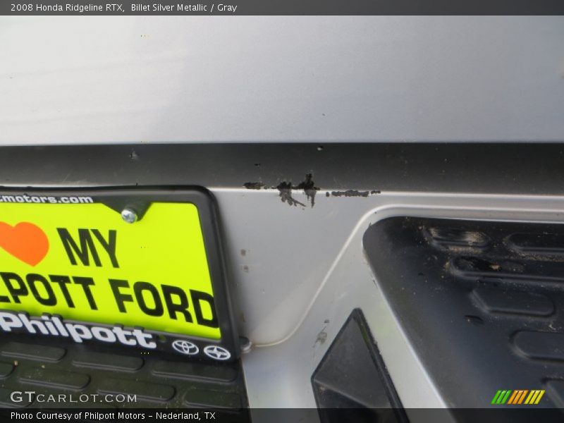 Billet Silver Metallic / Gray 2008 Honda Ridgeline RTX