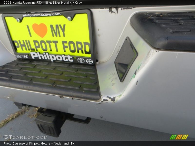 Billet Silver Metallic / Gray 2008 Honda Ridgeline RTX