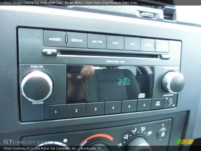 Bright White / Dark Slate Gray/Medium Slate Gray 2011 Dodge Dakota Big Horn Crew Cab