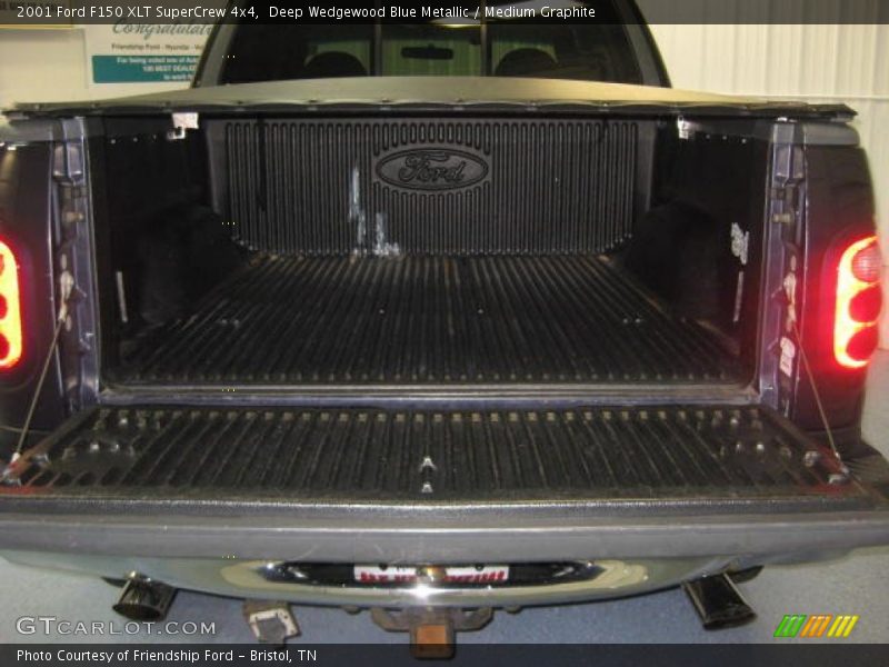 Deep Wedgewood Blue Metallic / Medium Graphite 2001 Ford F150 XLT SuperCrew 4x4