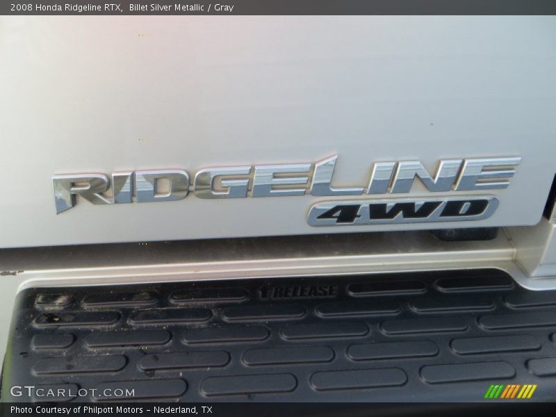 Billet Silver Metallic / Gray 2008 Honda Ridgeline RTX