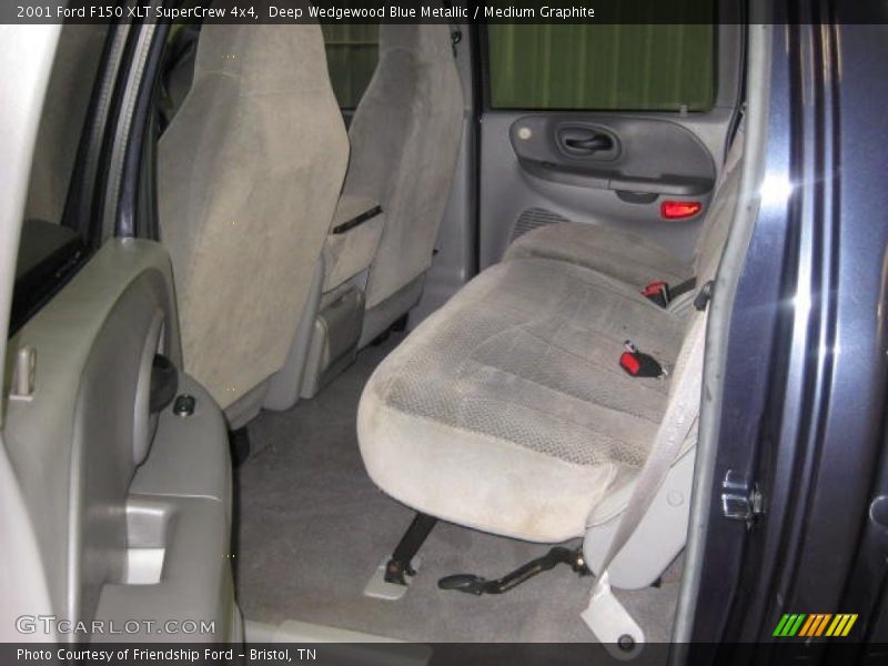 Deep Wedgewood Blue Metallic / Medium Graphite 2001 Ford F150 XLT SuperCrew 4x4
