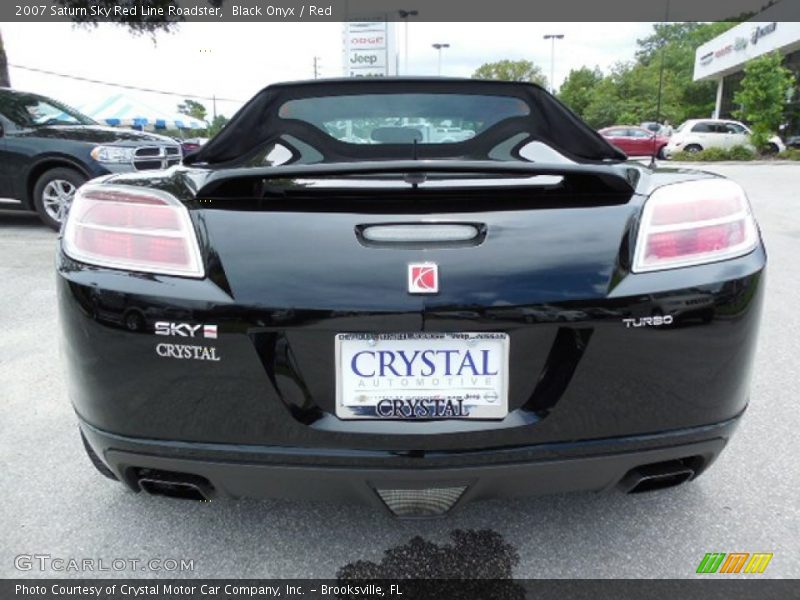 Black Onyx / Red 2007 Saturn Sky Red Line Roadster