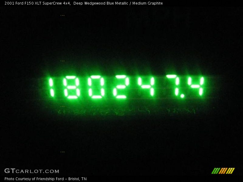 Deep Wedgewood Blue Metallic / Medium Graphite 2001 Ford F150 XLT SuperCrew 4x4