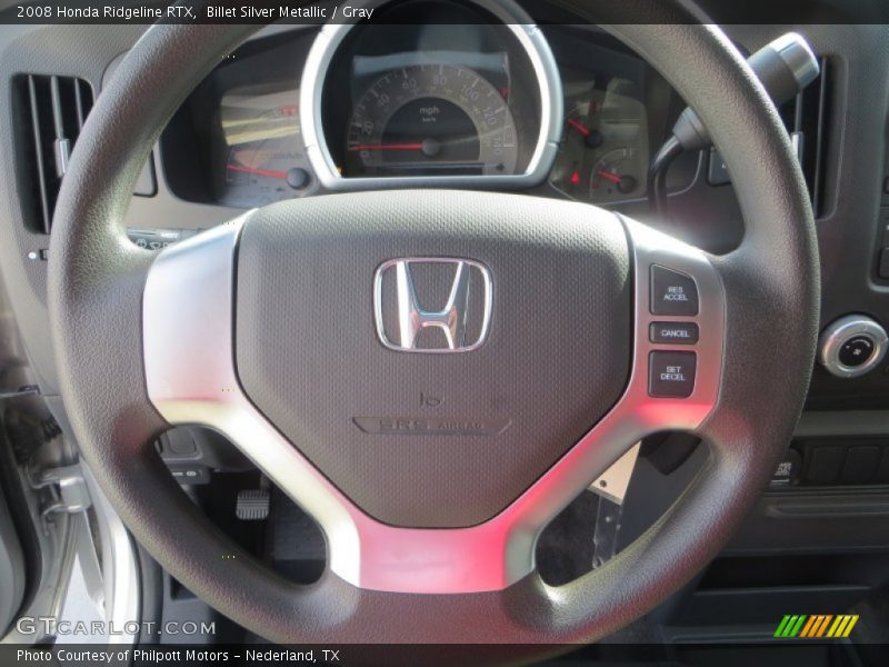 Billet Silver Metallic / Gray 2008 Honda Ridgeline RTX