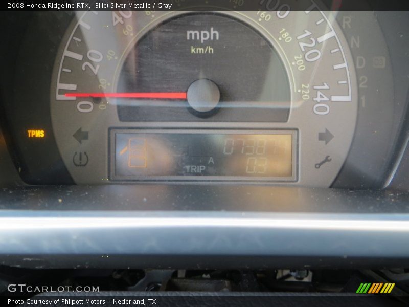 Billet Silver Metallic / Gray 2008 Honda Ridgeline RTX