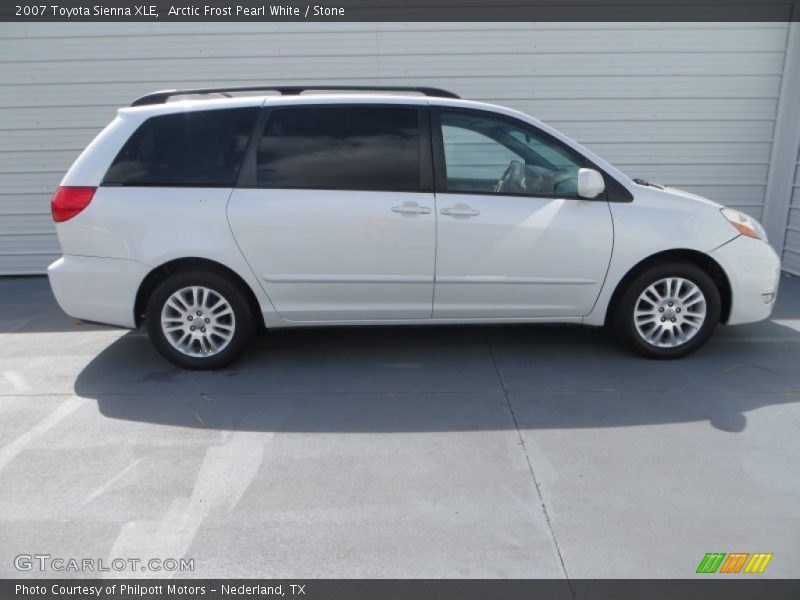 Arctic Frost Pearl White / Stone 2007 Toyota Sienna XLE