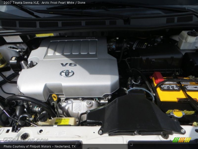 Arctic Frost Pearl White / Stone 2007 Toyota Sienna XLE