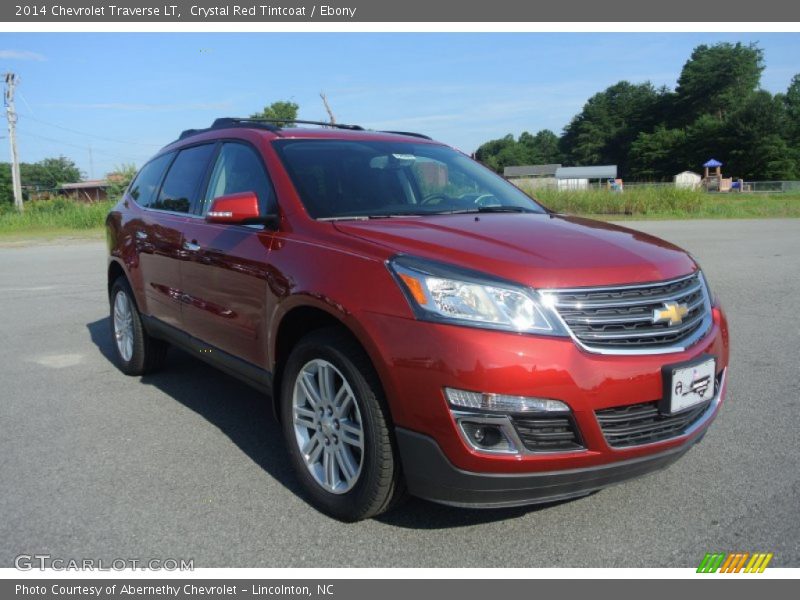 Crystal Red Tintcoat / Ebony 2014 Chevrolet Traverse LT