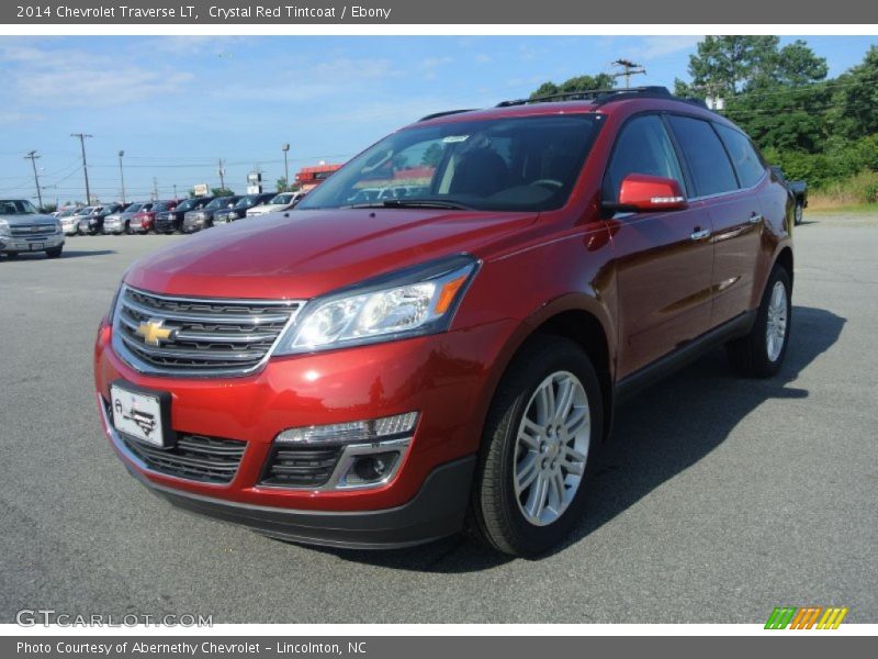 Crystal Red Tintcoat / Ebony 2014 Chevrolet Traverse LT