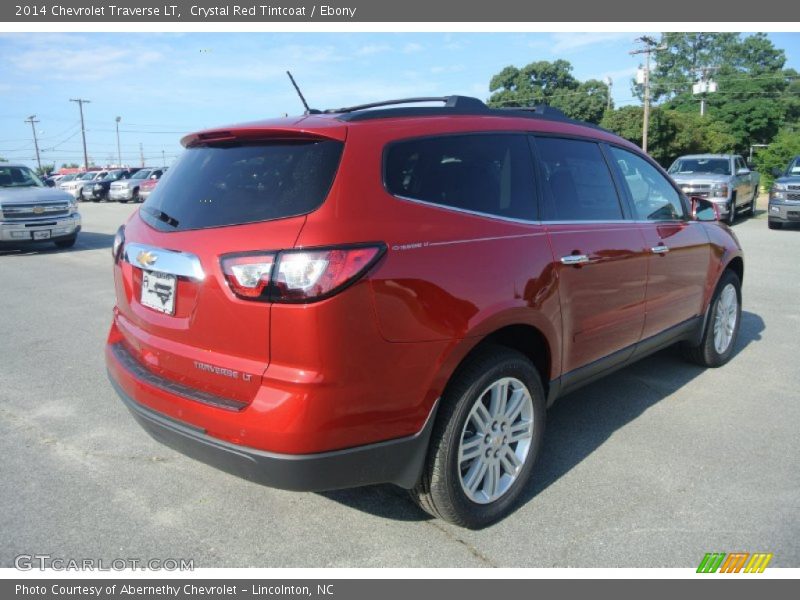 Crystal Red Tintcoat / Ebony 2014 Chevrolet Traverse LT