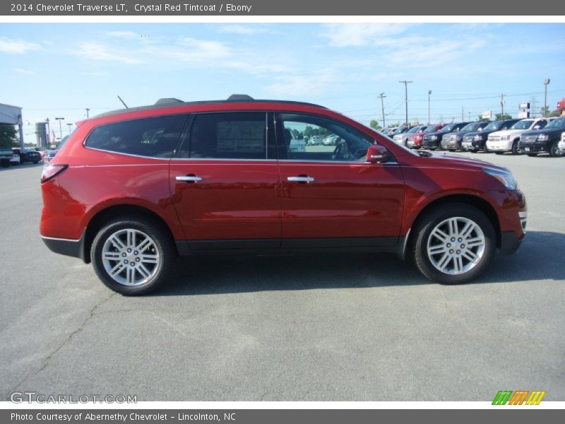 Crystal Red Tintcoat / Ebony 2014 Chevrolet Traverse LT
