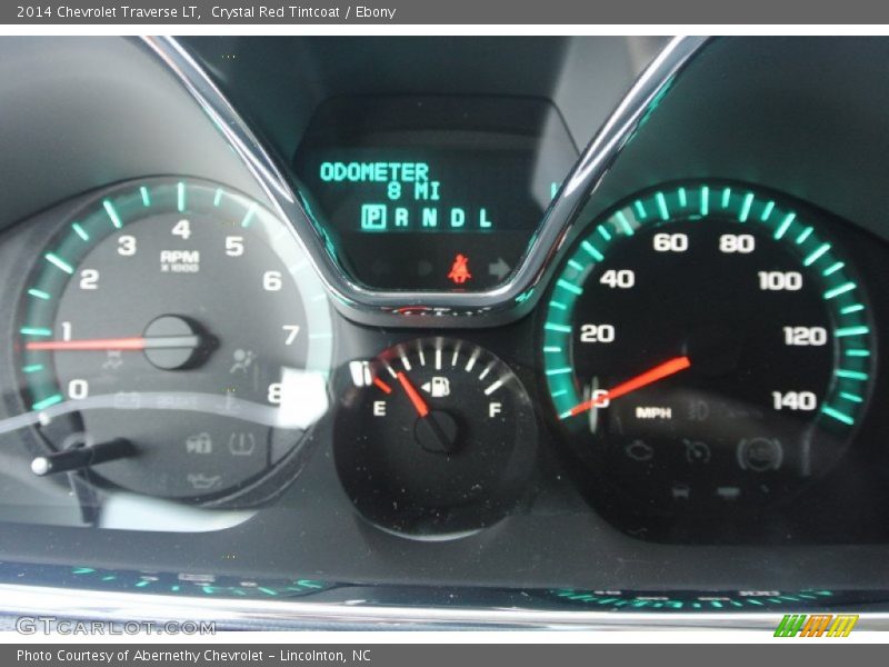 Crystal Red Tintcoat / Ebony 2014 Chevrolet Traverse LT