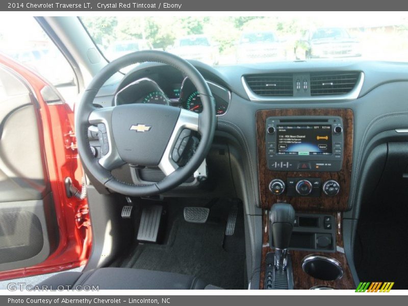 Crystal Red Tintcoat / Ebony 2014 Chevrolet Traverse LT