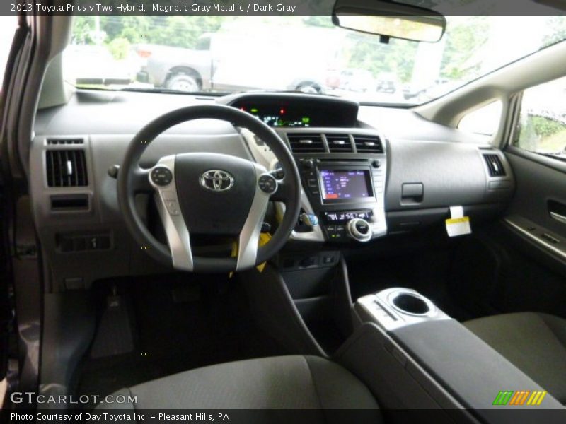 Magnetic Gray Metallic / Dark Gray 2013 Toyota Prius v Two Hybrid