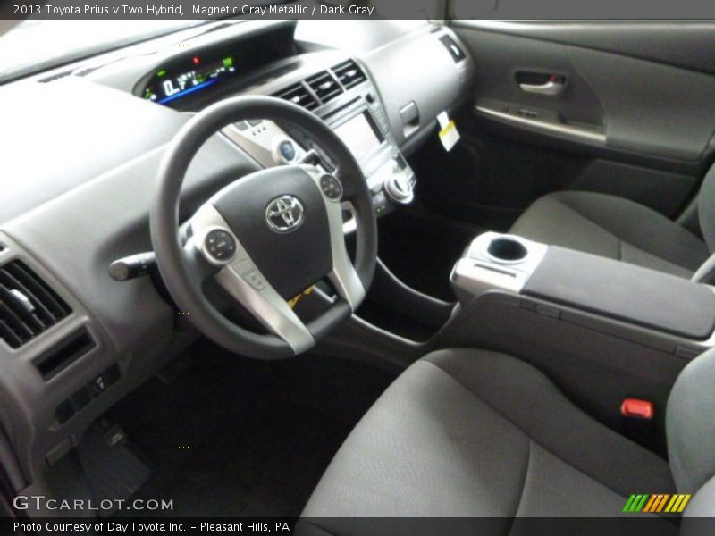 Magnetic Gray Metallic / Dark Gray 2013 Toyota Prius v Two Hybrid